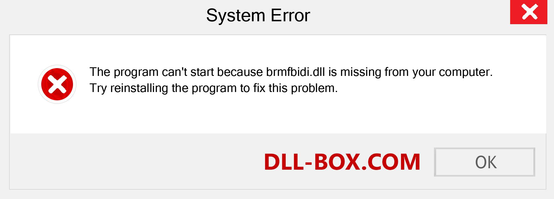  brmfbidi.dll file is missing?. Download for Windows 7, 8, 10 - Fix  brmfbidi dll Missing Error on Windows, photos, images