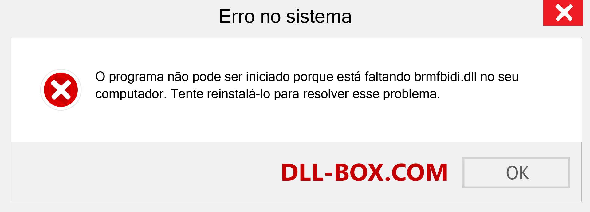 Arquivo brmfbidi.dll ausente ?. Download para Windows 7, 8, 10 - Correção de erro ausente brmfbidi dll no Windows, fotos, imagens